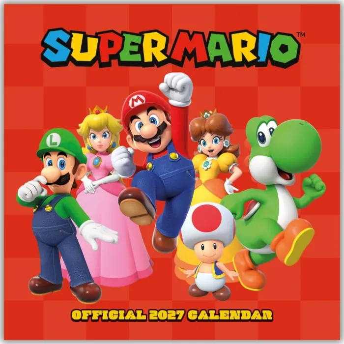 Super Mario 2027 Square Calendar
