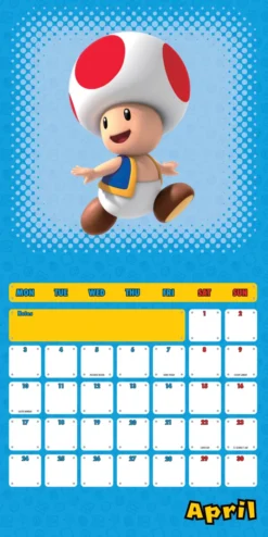Super Mario Square Calendar: 2023