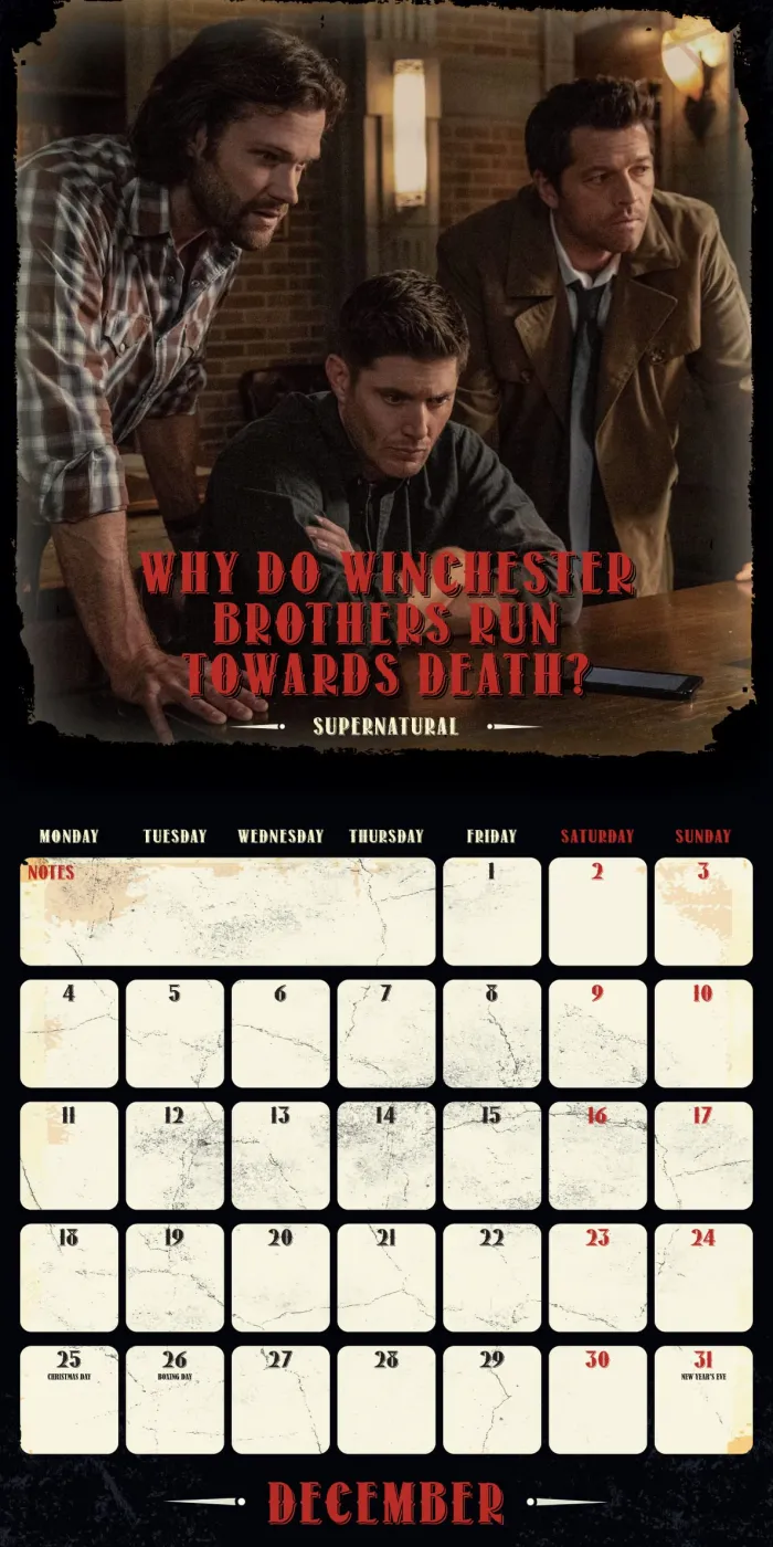 Supernatural Square Calendar: 2023