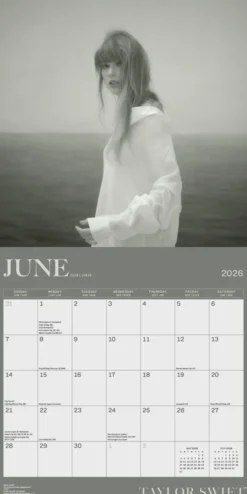Taylor Swift 2026 Square Calendar