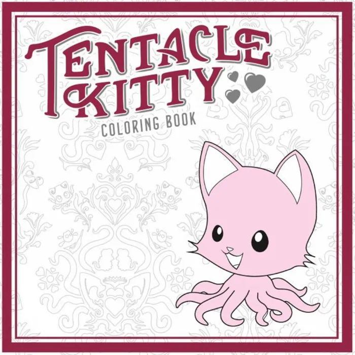 Tentacle Kitty Coloring Book