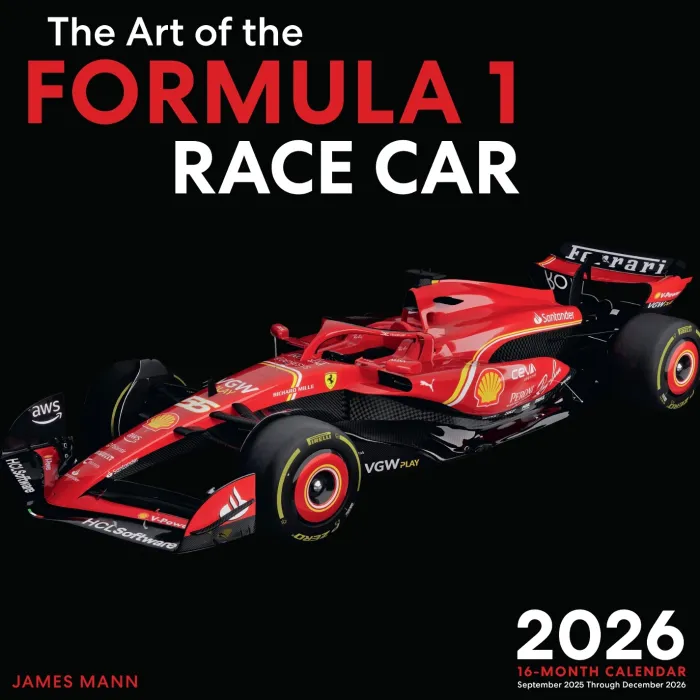 The Art of the Formula 1 Race Car 2026: 16-Month Calendar--September 2025 through December 2026