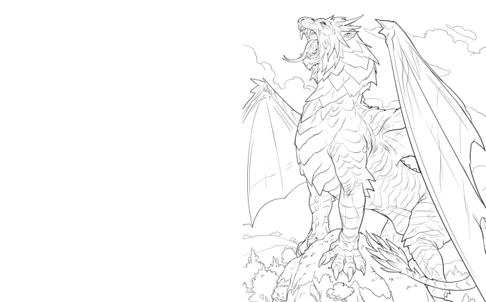 The Dragoncore Colouring Book: Features 40 Illustrations of Fantasy's Most Legendary Monster