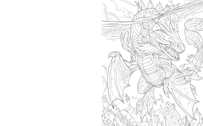 The Dragoncore Colouring Book: Features 40 Illustrations of Fantasy's Most Legendary Monster