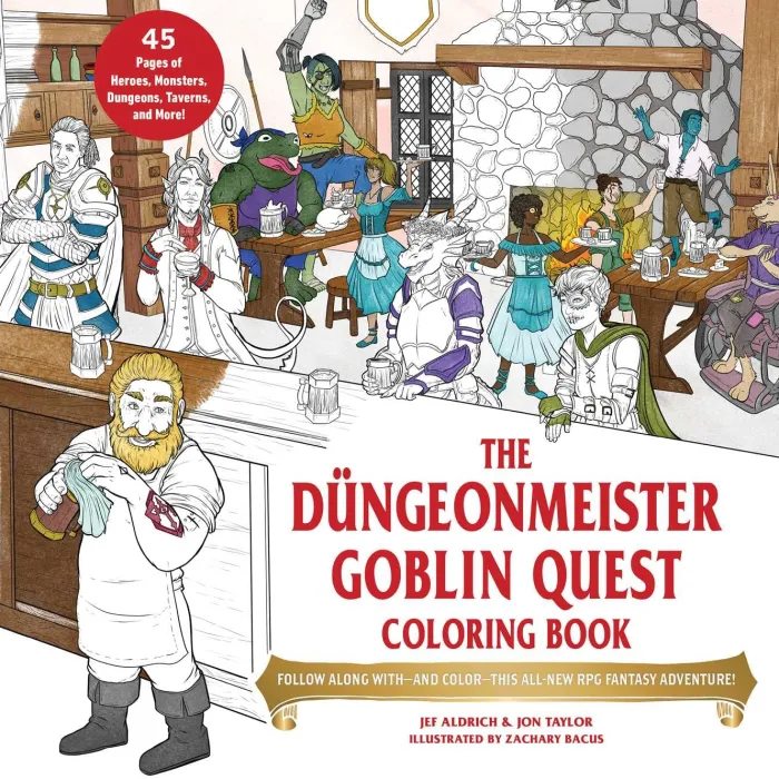 The Dungeonmeister Goblin Quest Coloring Book: Follow Along with-and Color-This All-New RPG Fantasy Adventure!