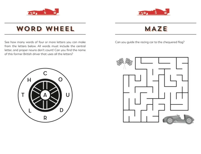 The Formula One Puzzle Book: 200 Brain-Teasing Activities Featuring the Cars, the Stars and the Races to Test Your F1 Knowledge