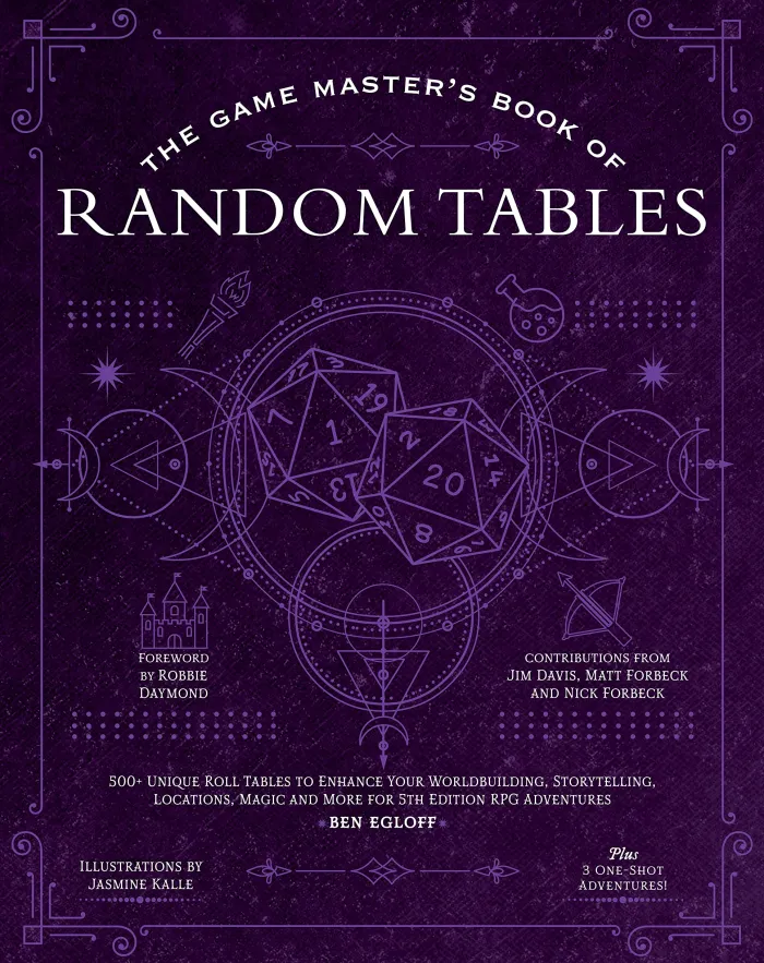 The Game Master's Book of Astonishing Random Tables: 300+ Unique Roll Tables to Enhance Your Worldbuilding, Storytelling, Locations, Magic and More for 5th Edition RPG Adventures