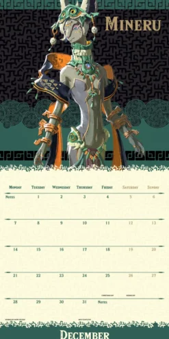 THE LEGEND OF ZELDA 2026 SQUARE CALENDAR