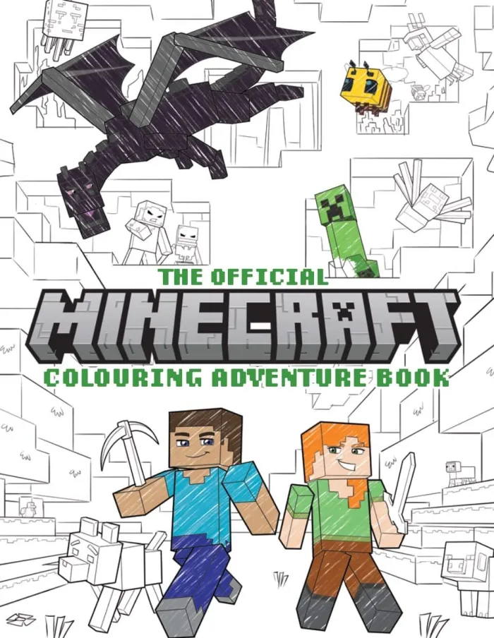 The Official Minecraft Colouring Adventures Book