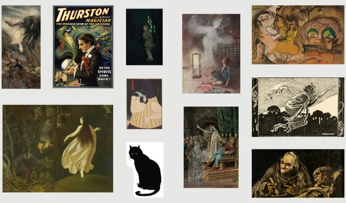 The Sticker Treasury of Ghosts & Dark Curiosities: An eclectic book of stickers for journaling, collaging, scrapbooking and more