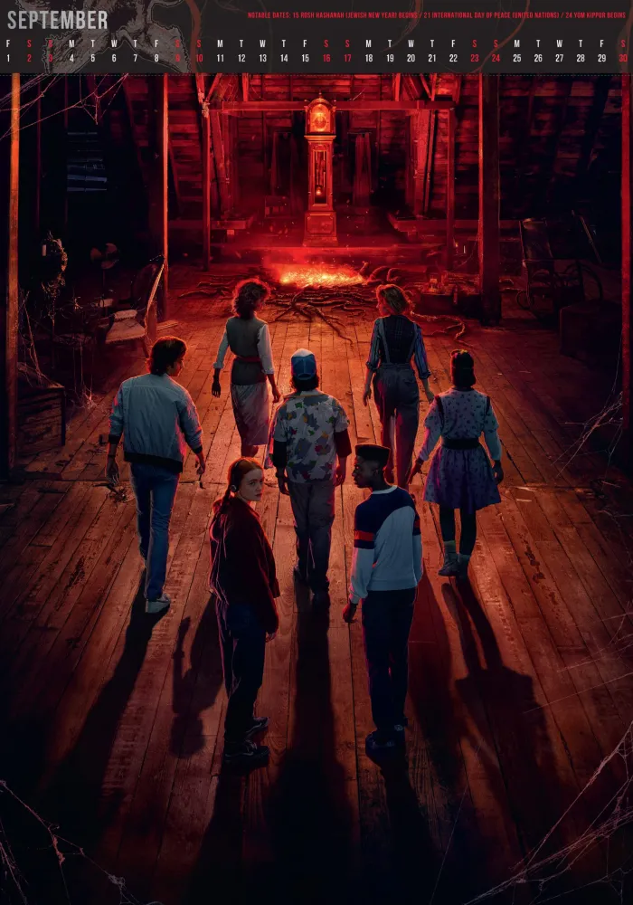 The Stranger Things 2023 A3 Deluxe Calendar