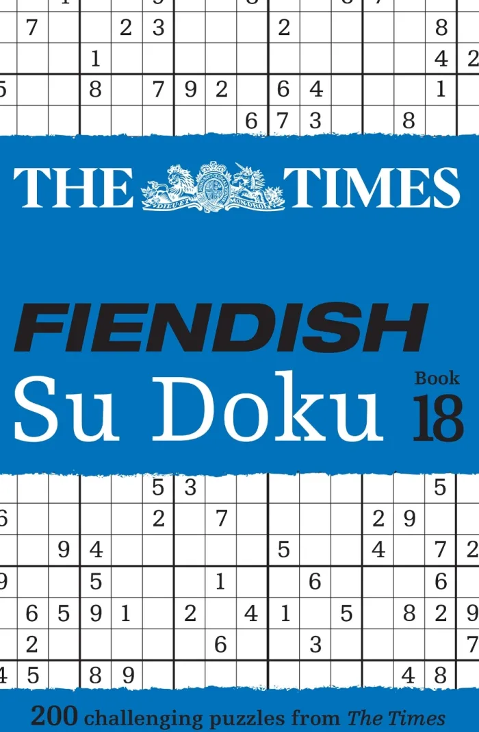 The Times Fiendish Su Doku Book 18: 200 challenging Su Doku puzzles (The Times Su Doku)