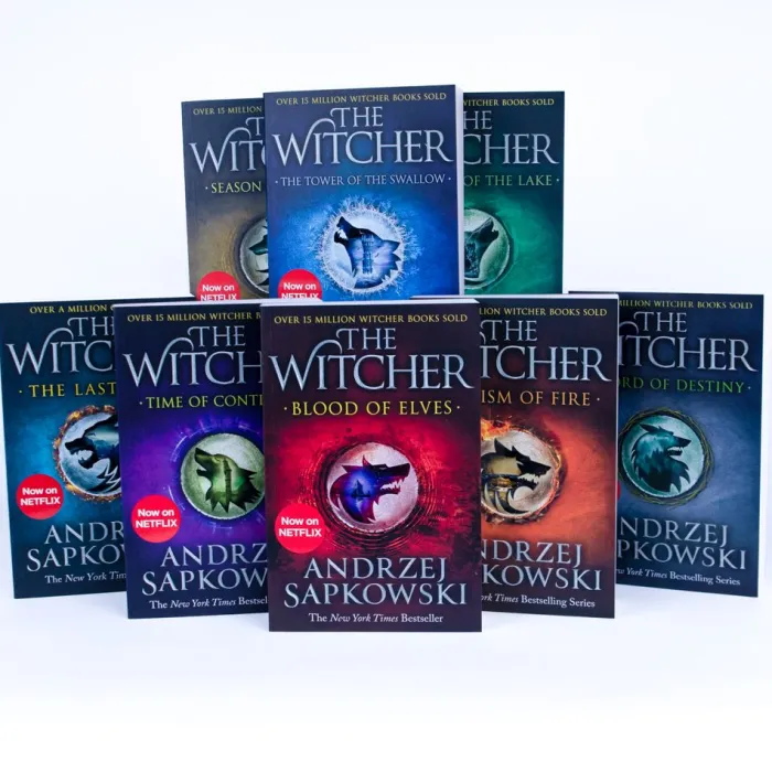 The Witcher Boxed Set: The Last Wish, Sword of Destiny, Blood of Elves, Time of Contempt, Baptism of Fire, The Tower of The Swallow, The Lady of the Lake, Season of Storms