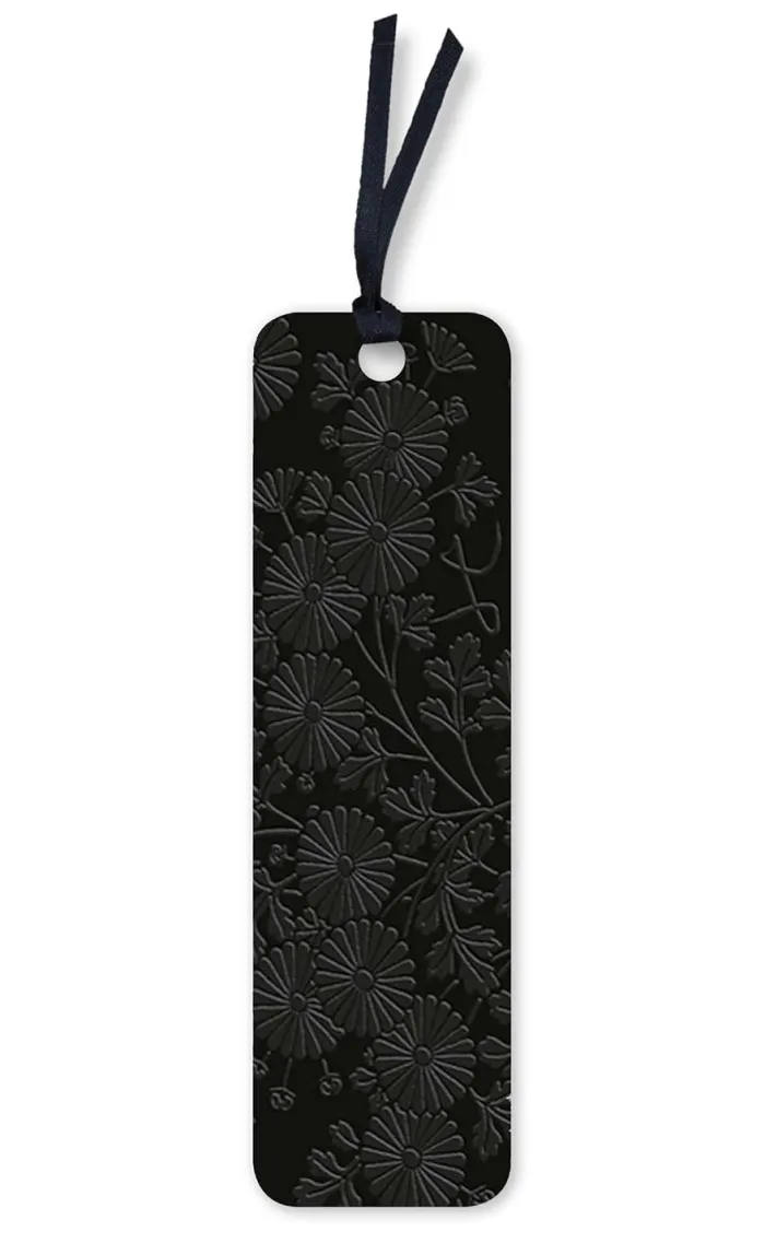 Uematsu Hobi: Box Decorated with Chrysanthemums Artisan Art Vegan Leather bookmark