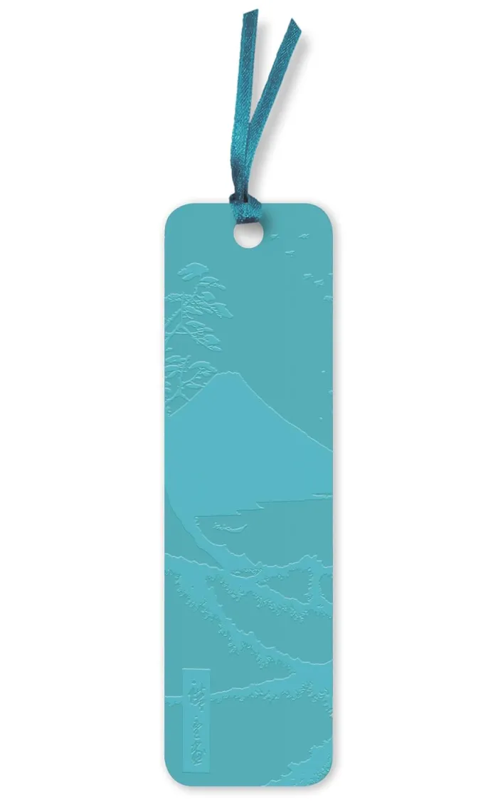 Utagawa Hiroshige: Sea at Satta Artisan Art Vegan Leather bookmark