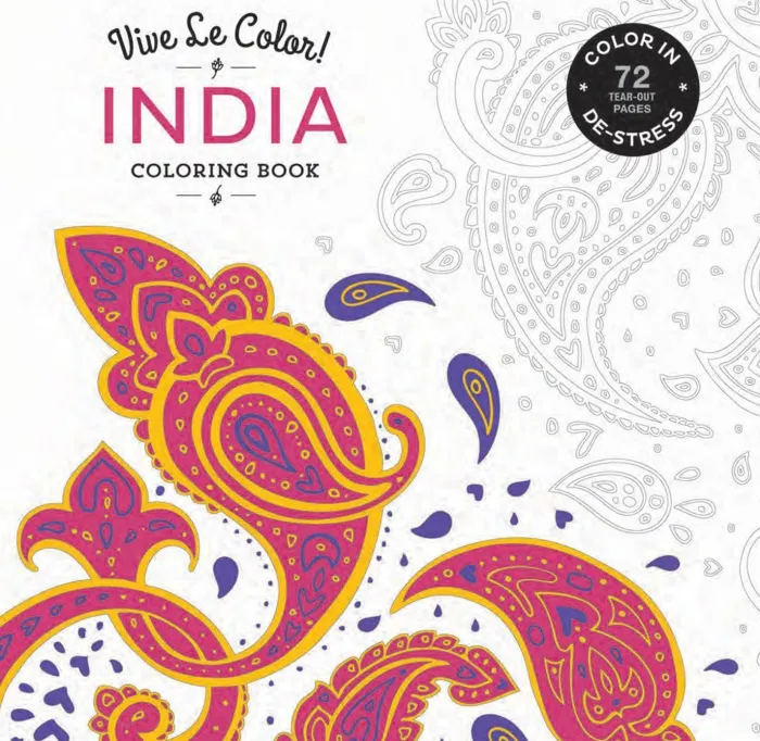 Vive Le Color! India (Coloring Book): Color In; De-stress (72 Tear-out Pages)