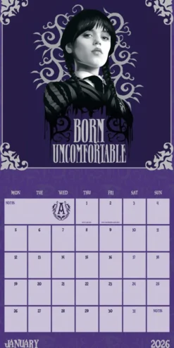 WEDNESDAY 2026 SQUARE CALENDAR