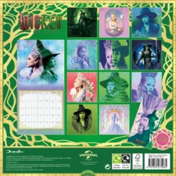 WICKED MOVIE 2026 SQUARE CALENDAR