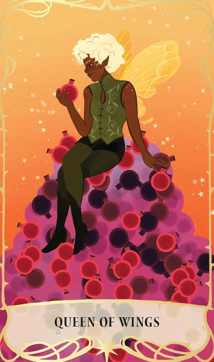 Wings and Crowns: A Romantasy Tarot Deck and Guidebook