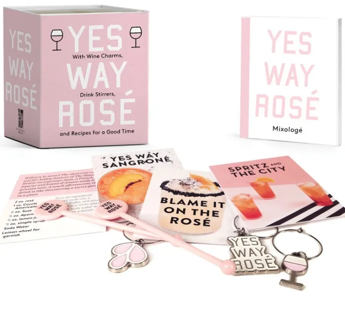 Yes Way Rose Mini Kit: With Wine Charms, Drink Stirrers, and Recipes for a Good Time