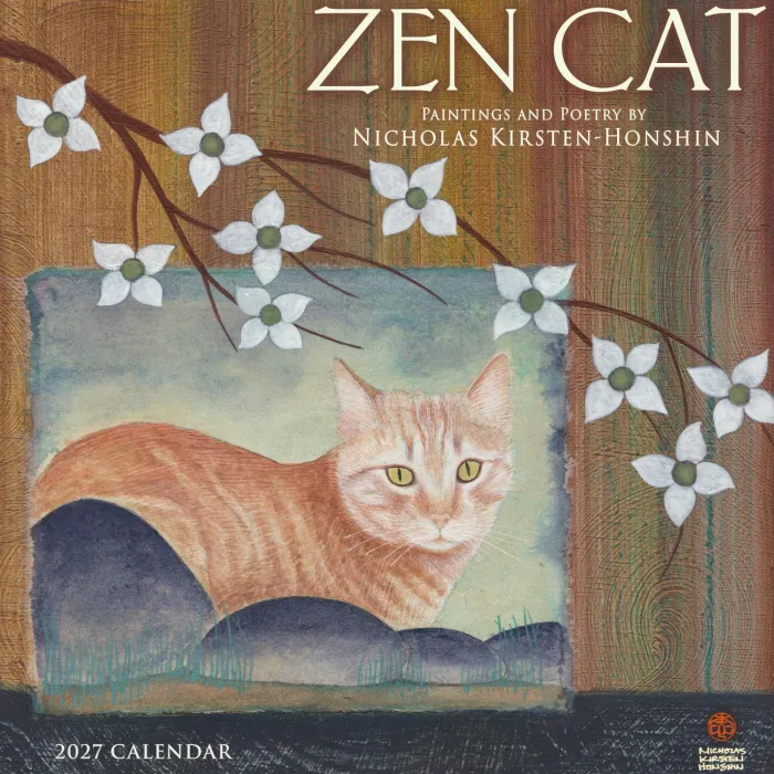 Zen Cat 2027 Wall Calendar: Meditational Art and Poetry